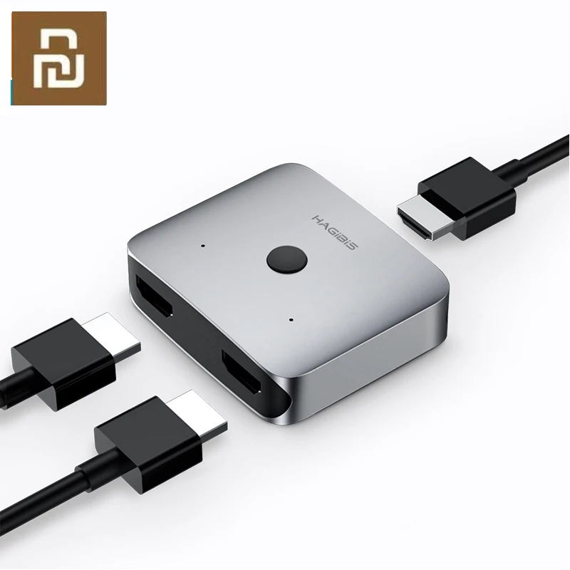 Двусторонний HDMI распределительный коммутатор Xiaomi поддерживает HD 4K для