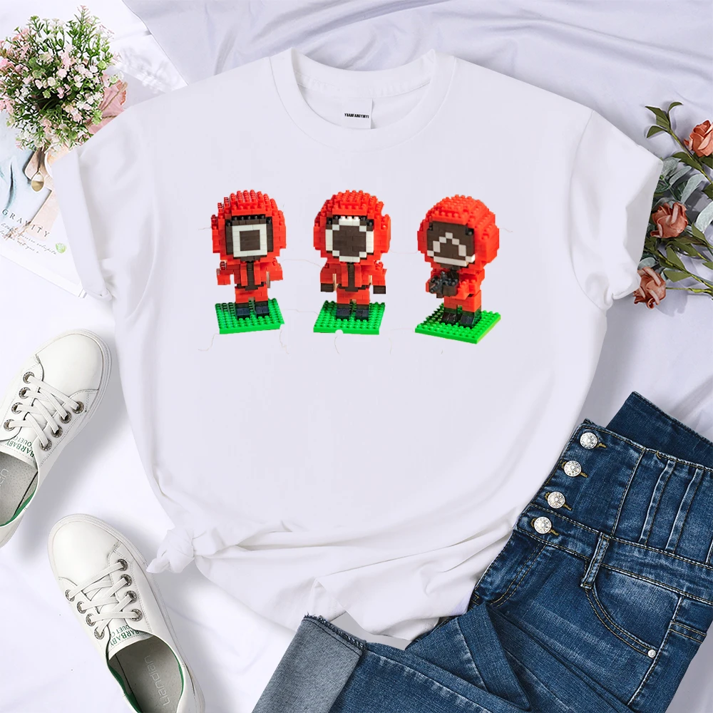 Korean TV Squid Game T Shirt Men Kawaii Cartoon Summer Tops Red Man Model Graphic Tees Unisex Harajuku Fashion T-shirt Male
Korean TV Squid Game T Shirt Men Kawaii Cartoon Summer Tops Red Man Model Graphic Tees Unisex Harajuku Fashion T-shirt Male