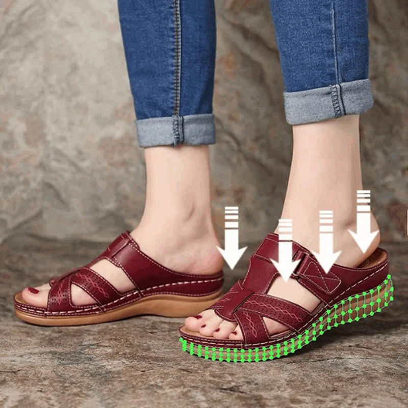 Women Orthopedic Low Heels Sandals Summer Open Toe Slip On Wedges Comfy Sandals Retro Thick Bottom Corrector Beach Slippers New
Women Orthopedic Low Heels Sandals Summer Open Toe Slip On Wedges Comfy Sandals Retro Thick Bottom Corrector Beach Slippers New