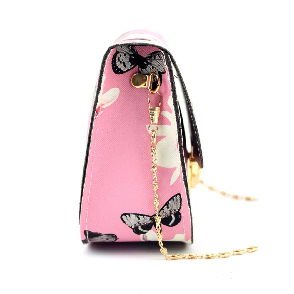 Women Hot Butterfly Flower Printing Chains Pu Leather Messenger Bag Girl Elegant Shoulder Bag Fashion Purse
Women Hot Butterfly Flower Printing Chains Pu Leather Messenger Bag Girl Elegant Shoulder Bag Fashion Purse