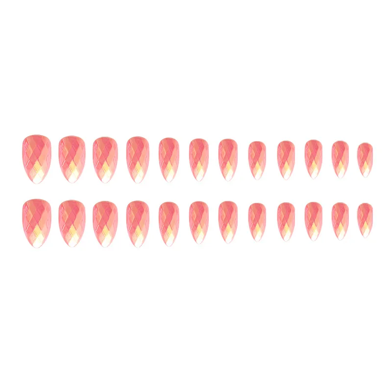 24Pcs/set Fake Nails Tips Charming False Nail Laser Color Gradient Acrylic Uv Gel Nail Tips Artificial Nails for Nail with Glue
24Pcs/set Fake Nails Tips Charming False Nail Laser Color Gradient Acrylic Uv Gel Nail Tips Artificial Nails for Nail with Glue