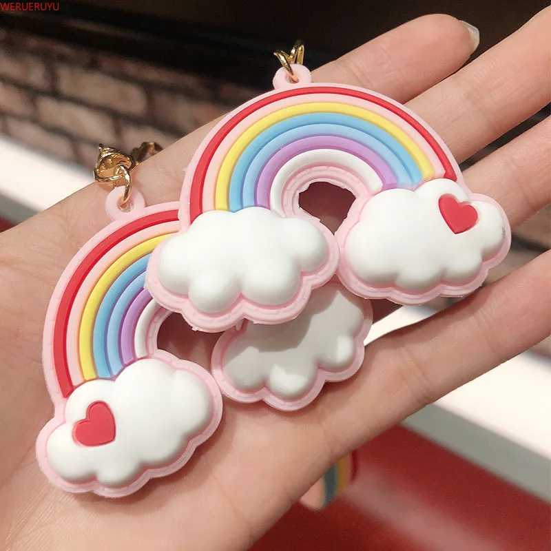 2021 New Fashion Cute Cartoon Rainbow Keychain Accessories Women Key Holder Gift Kawaii Key Chain Charms Car Wallet Keyring
2021 New Fashion Cute Cartoon Rainbow Keychain Accessories Women Key Holder Gift Kawaii Key Chain Charms Car Wallet Keyring