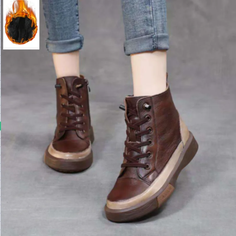 2022 all-match women's flat-soled comfortable retro soft-soled leather stitching lace-up single boots
2022 all-match women's flat-soled comfortable retro soft-soled leather stitching lace-up single boots