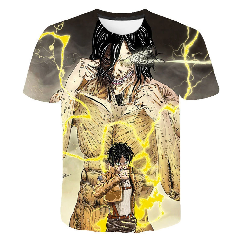 Summer New Attack On Titan Fashion 3D Printed T-shirt Cool Men Women Children Casual Short Sleeve Streetwear Harajuku Tops Tee
Summer New Attack On Titan Fashion 3D Printed T-shirt Cool Men Women Children Casual Short Sleeve Streetwear Harajuku Tops Tee