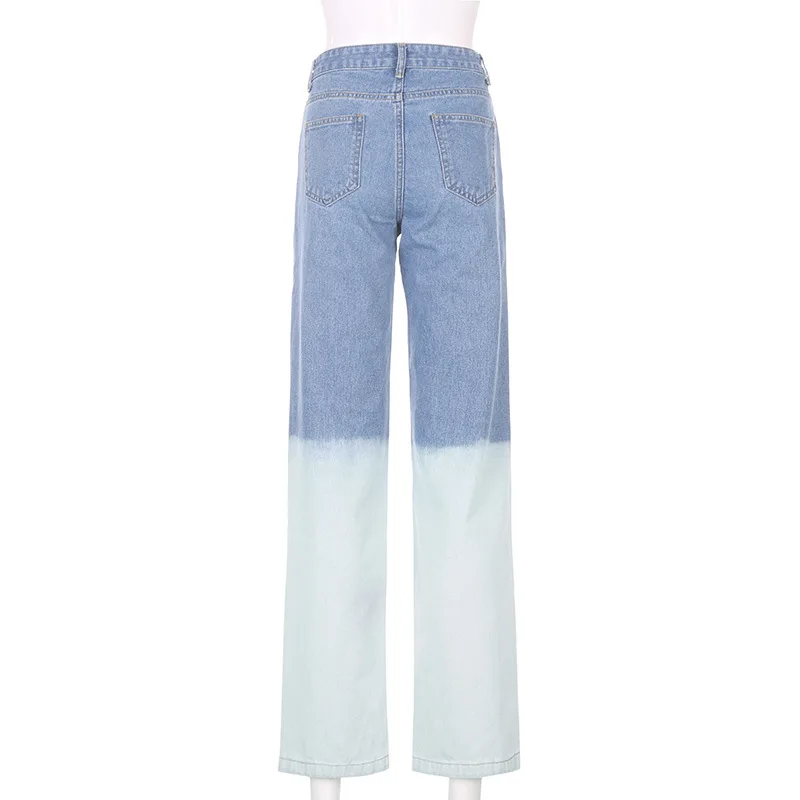 FNOCE 2020 new women's pants jeans fashion casual street blue white patchwork high waist loose slim full straight pants for girl
FNOCE 2020 new women's pants jeans fashion casual street blue white patchwork high waist loose slim full straight pants for girl