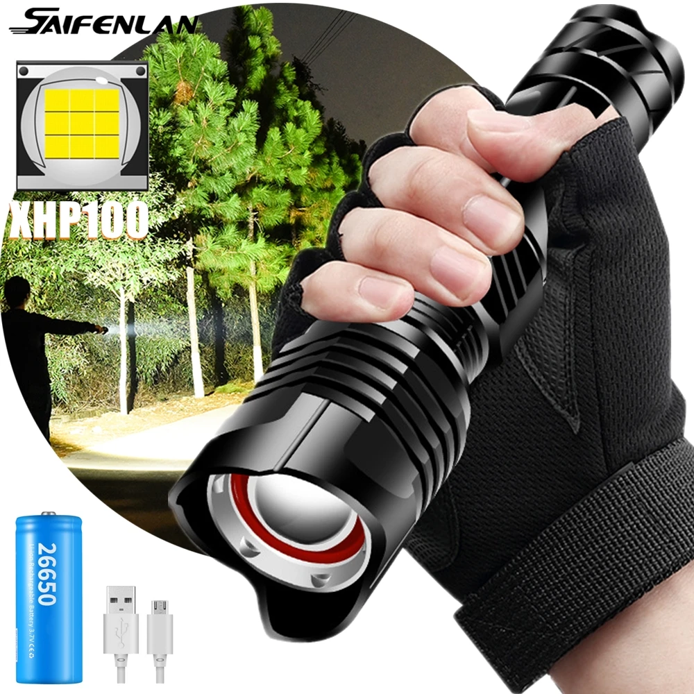 Новейший Xhp100 мощный светодиодный светильник фонарь Xhp XHP70 тактический флэш-светильник Usb Перезаряжаемый Zoom Flash светильник 26650 велосипедная л... 
Новейший Xhp100 мощный светодиодный светильник фонарь Xhp XHP70 тактический флэш-светильник Usb Перезаряжаемый Zoom Flash светильник 26650 велосипедная л...