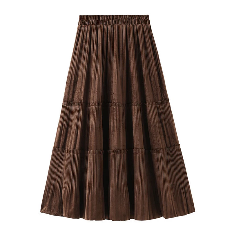 Однотонная женская винтажная длинная бархатная плиссированная юбка, Женская осенне-зимняя Элегантная модная дамская трапециевидная юбка ...
Однотонная женская винтажная длинная бархатная плиссированная юбка, Женская осенне-зимняя Элегантная модная дамская трапециевидная юбка ...