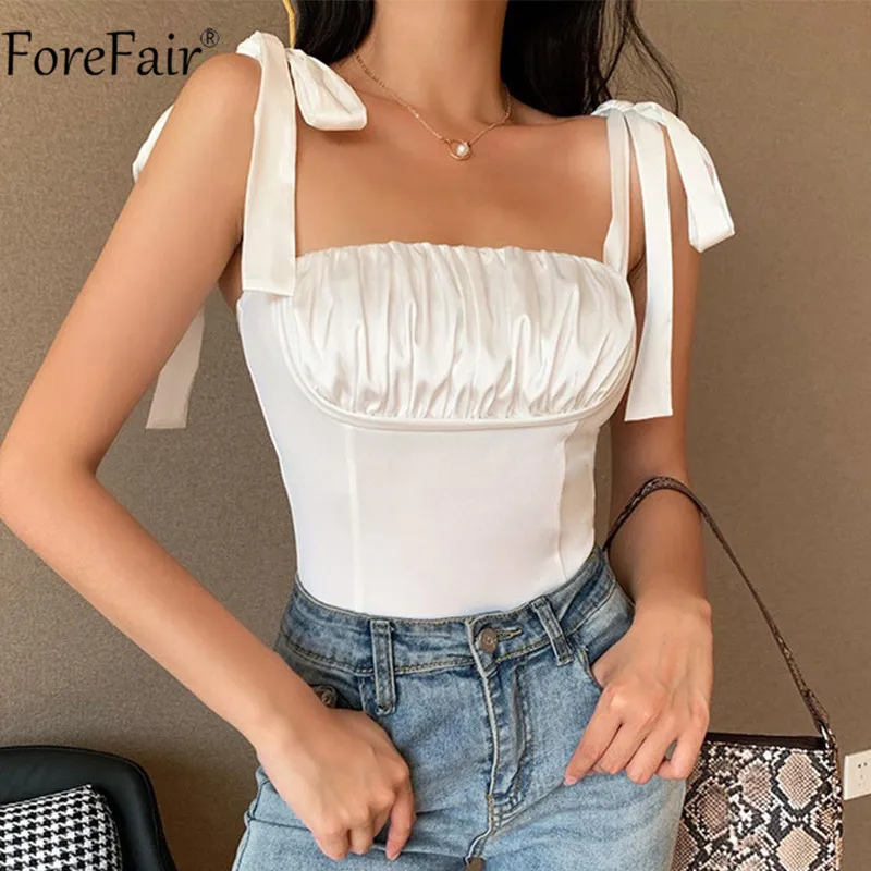 Forefair 2020 White Sleveeless Sexy Backless Bangdage Tie Bow Spaghetti Strap Women Bodysuit Solid Casual Streetwear Bodysuits
Forefair 2020 White Sleveeless Sexy Backless Bangdage Tie Bow Spaghetti Strap Women Bodysuit Solid Casual Streetwear Bodysuits