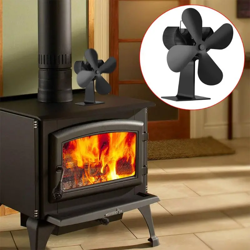 4 Blades Heat Powered Stove Fireplace Fan Saving Distribution Silent Ecofan for Wood Log Burner Heater
4 Blades Heat Powered Stove Fireplace Fan Saving Distribution Silent Ecofan for Wood Log Burner Heater