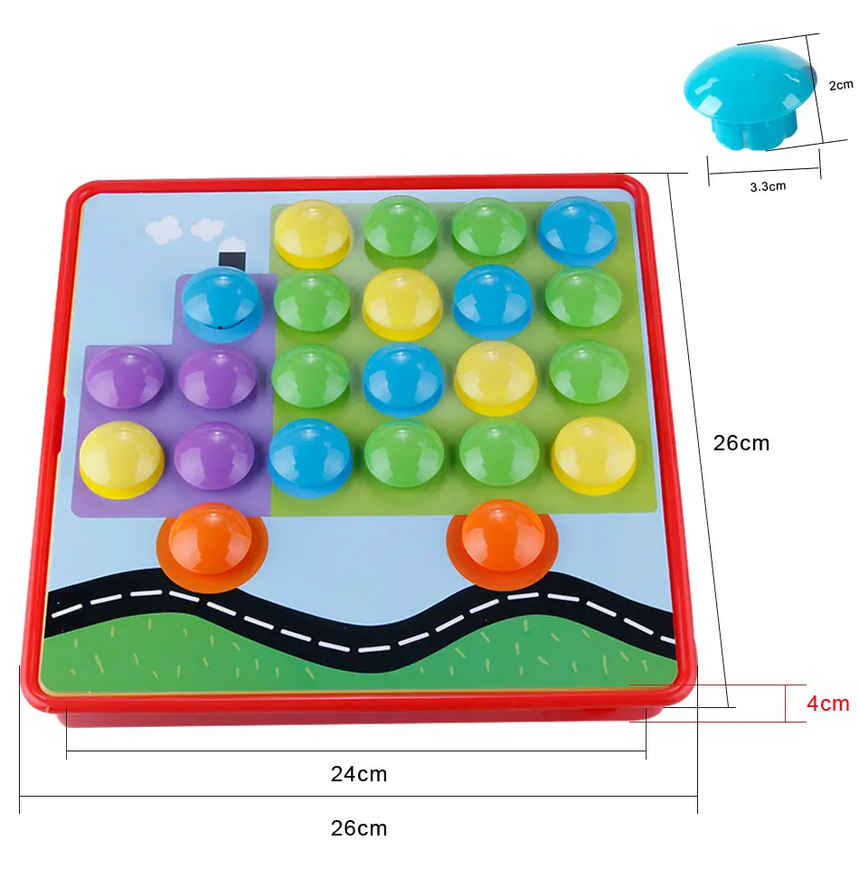 NEW Kid 3D Puzzles Toy Colorful Buttons Assembl Mushrooms Nails Kit Baby Creative Mosaic Picture Puzzles Board Educational Toys
NEW Kid 3D Puzzles Toy Colorful Buttons Assembl Mushrooms Nails Kit Baby Creative Mosaic Picture Puzzles Board Educational Toys