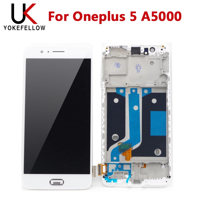 Протестированный ЖК экран для Oneplus 5 A5000 дисплей с сенсорным экраном в сборе