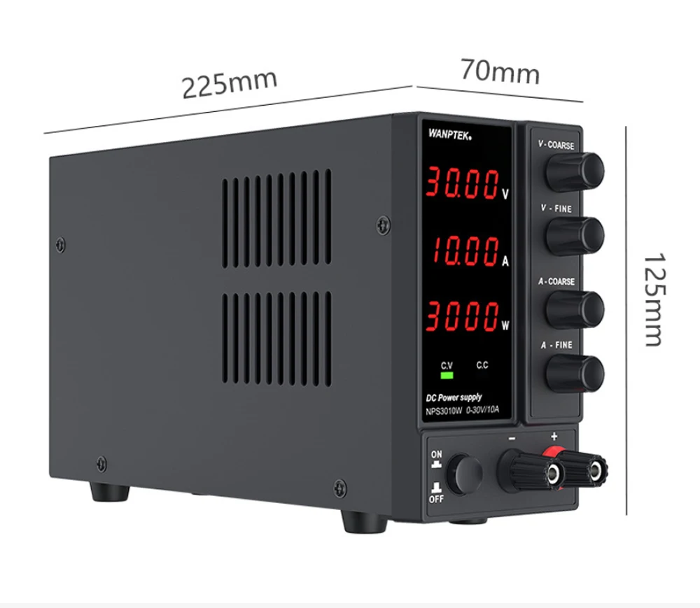 DC Power Supply Adjustable 60V 5A Voltage Regulator Switch LED Lab Bench Source 30v 10a Variable Power Supply NPS3010W
DC Power Supply Adjustable 60V 5A Voltage Regulator Switch LED Lab Bench Source 30v 10a Variable Power Supply NPS3010W