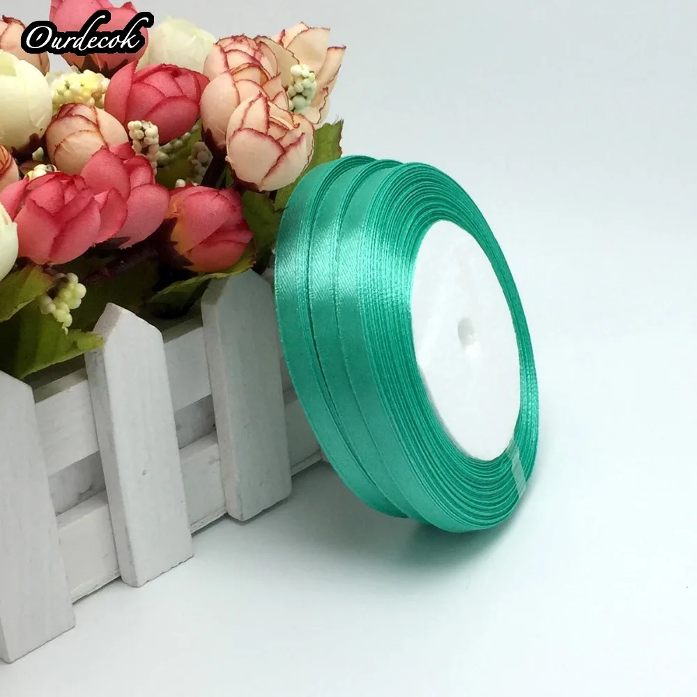 13 Colors Solid Color 1 roll 25 yard 1/4"(6mm) single face satin ribbon 25yards/roll option gift packing Wedding decor | Дом и сад