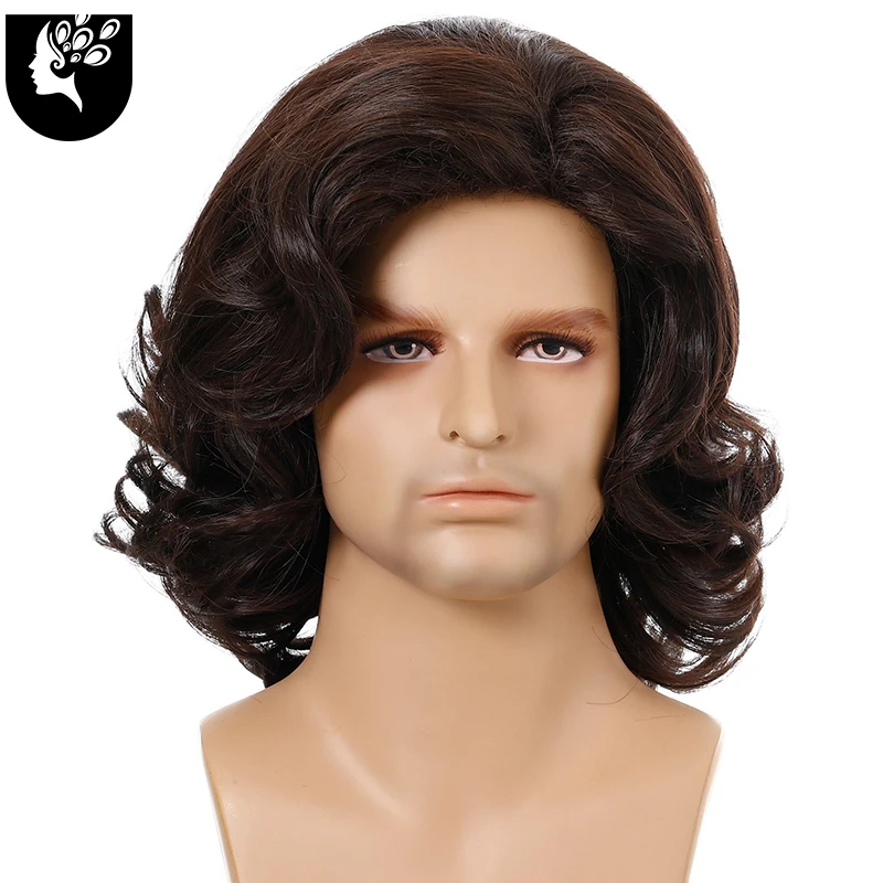 Long Synthetic Curly Wave Cool Wigs For Young Men Brown Color Natural Fluffy Wig With Bangs Daily Use Cosplay YOUR BEAUTY
Long Synthetic Curly Wave Cool Wigs For Young Men Brown Color Natural Fluffy Wig With Bangs Daily Use Cosplay YOUR BEAUTY