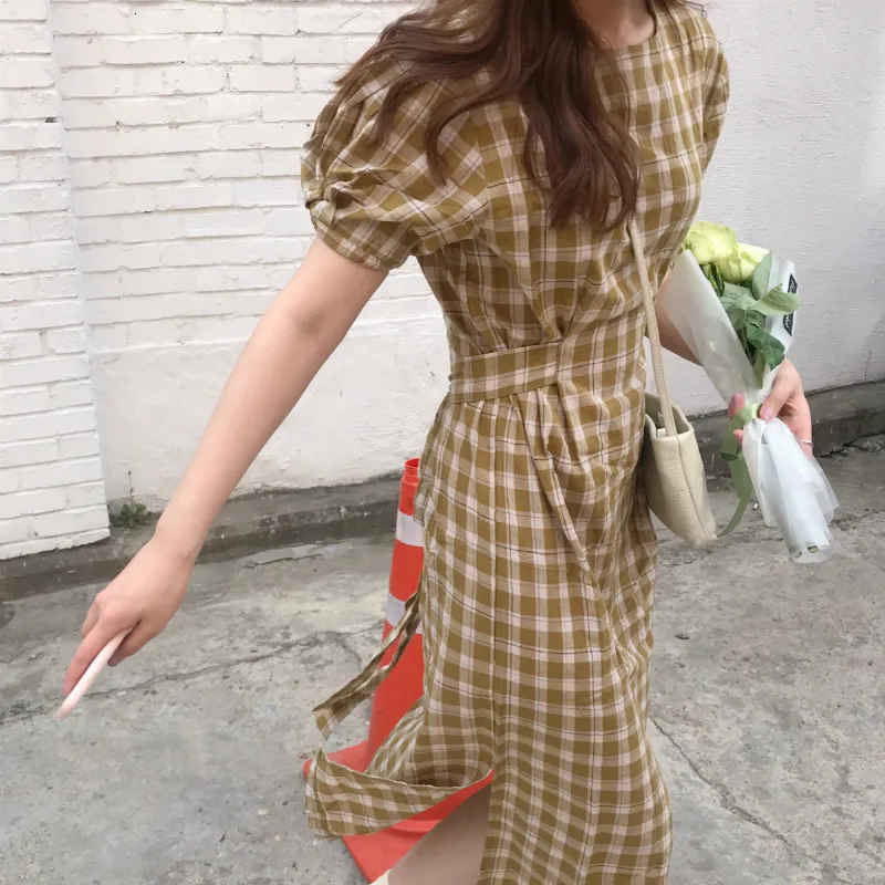 Size Women Plus Summer Long Cotton Linen Plaid Dress Slim Waist Vestidos With Belt Vintage Loose Robe Femme Sukienki Jurken
Size Women Plus Summer Long Cotton Linen Plaid Dress Slim Waist Vestidos With Belt Vintage Loose Robe Femme Sukienki Jurken