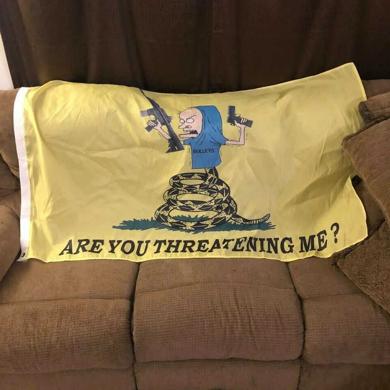 DONT Tread On Me Flag Are You Threatening Me Custom Flag Banner 3x5FT 90X150cm Outdoor Banner
DONT Tread On Me Flag Are You Threatening Me Custom Flag Banner 3x5FT 90X150cm Outdoor Banner