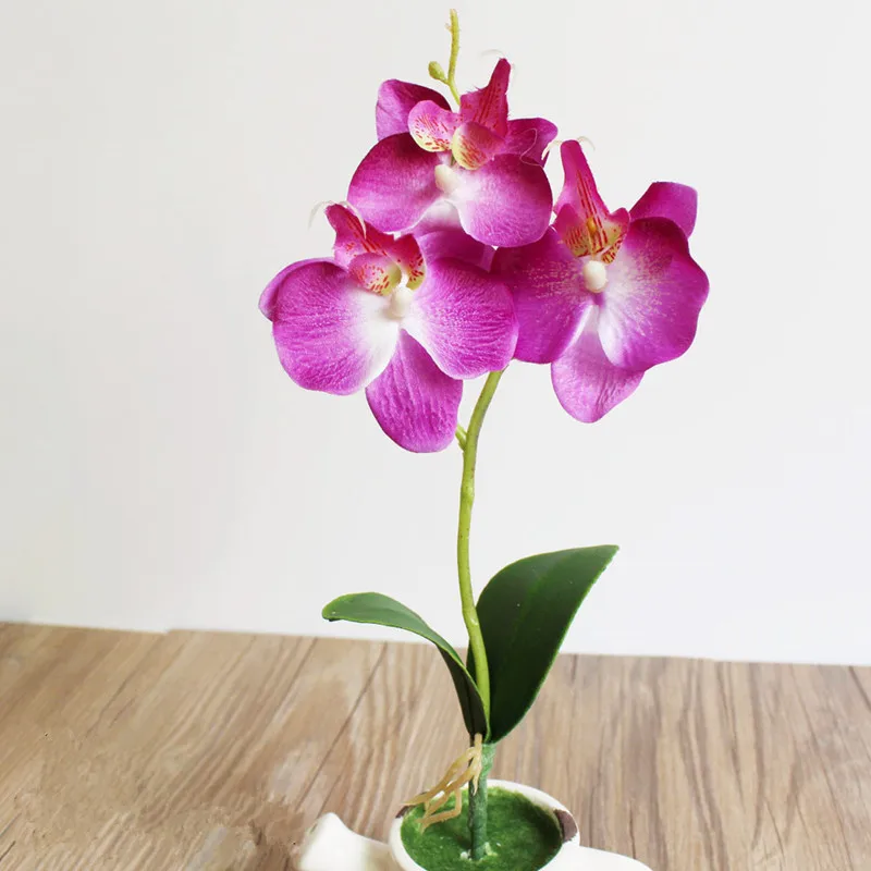 29cm 3 Head Mini Artificial Flower Heads Silk Butterfly Orchid New Year Wedding Party Decor Home Decoration Fake Flowers
29cm 3 Head Mini Artificial Flower Heads Silk Butterfly Orchid New Year Wedding Party Decor Home Decoration Fake Flowers