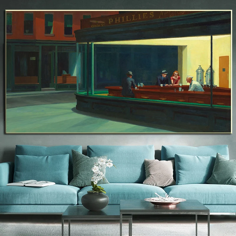 Nighthawks by Edward Hopper Canvas Famous Paintings Decorative Posters and Prints Wall Art Picture for Living Room Decor Cuadros
Nighthawks by Edward Hopper Canvas Famous Paintings Decorative Posters and Prints Wall Art Picture for Living Room Decor Cuadros