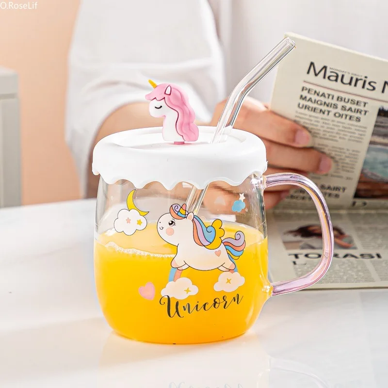 Insts Small Fresh Unicorn Transparent Water Cup with Straw for Home Breakfast Cup
Insts Small Fresh Unicorn Transparent Water Cup with Straw for Home Breakfast Cup