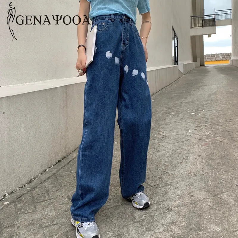 Genayooa Korean Straight Jeans Women High Waist Denim Dots Boyfriend Jeans For Women Streetwear Loose Jeans Trousers Women Chic
Genayooa Korean Straight Jeans Women High Waist Denim Dots Boyfriend Jeans For Women Streetwear Loose Jeans Trousers Women Chic