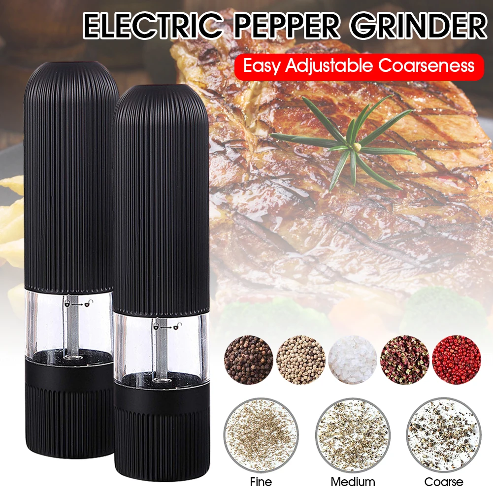 Electric Salt an Pepper Grinders ABS+acrylic+ceramic Automatic Gravity Herb Spice Mill Adjustable Coarseness Kitchen Gadget Sets
Electric Salt an Pepper Grinders ABS+acrylic+ceramic Automatic Gravity Herb Spice Mill Adjustable Coarseness Kitchen Gadget Sets