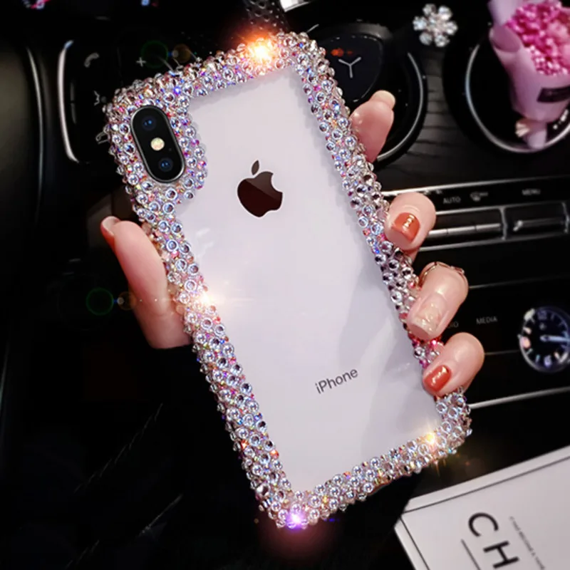 Luxury Glitter Diamond Rhinestone Crystal Clear Phone Case For iPhone 11 12 13 14 Pro Max X XS XR 7 8 Plus SE2 Transparent Cover
Luxury Glitter Diamond Rhinestone Crystal Clear Phone Case For iPhone 11 12 13 14 Pro Max X XS XR 7 8 Plus SE2 Transparent Cover
