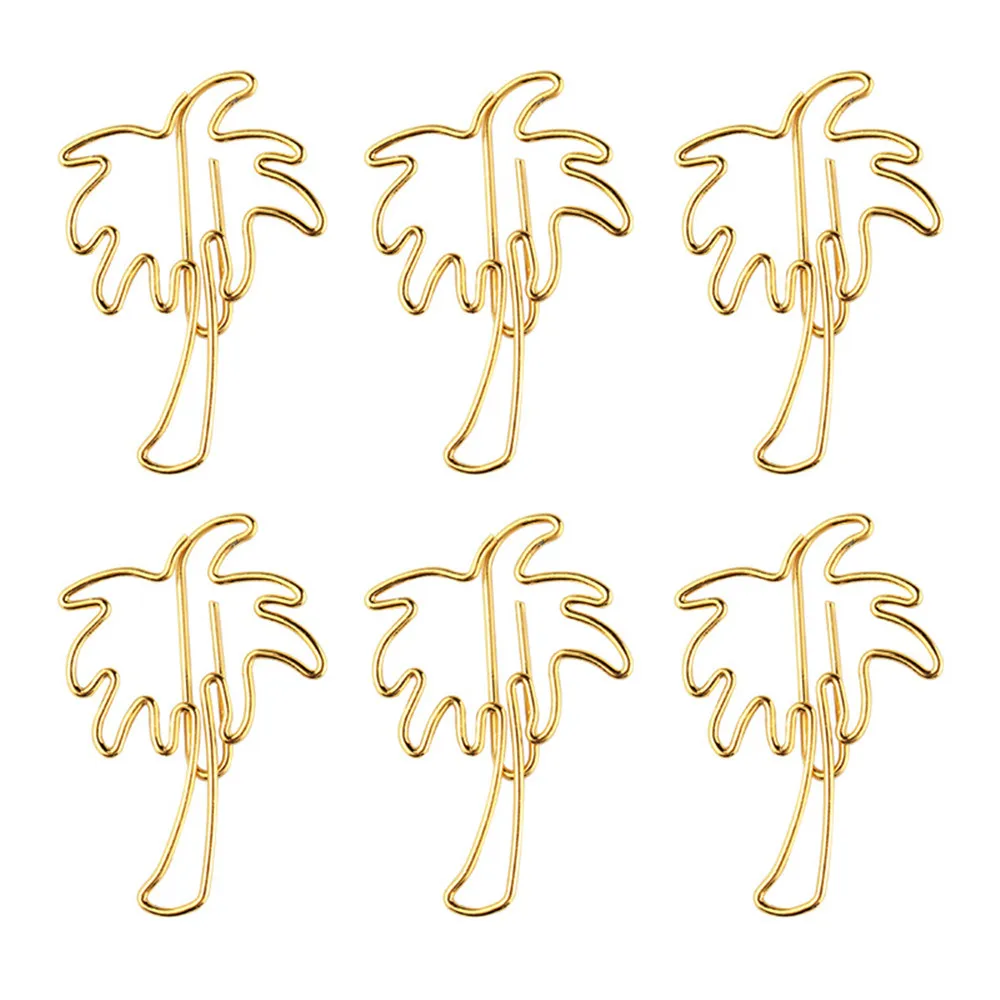 10pcs/bag Gold Coconut Tree Shape Paper Clips Bookmarks Photo Memo Ticket Clip Stationery School Supplies Gifts
10pcs/bag Gold Coconut Tree Shape Paper Clips Bookmarks Photo Memo Ticket Clip Stationery School Supplies Gifts