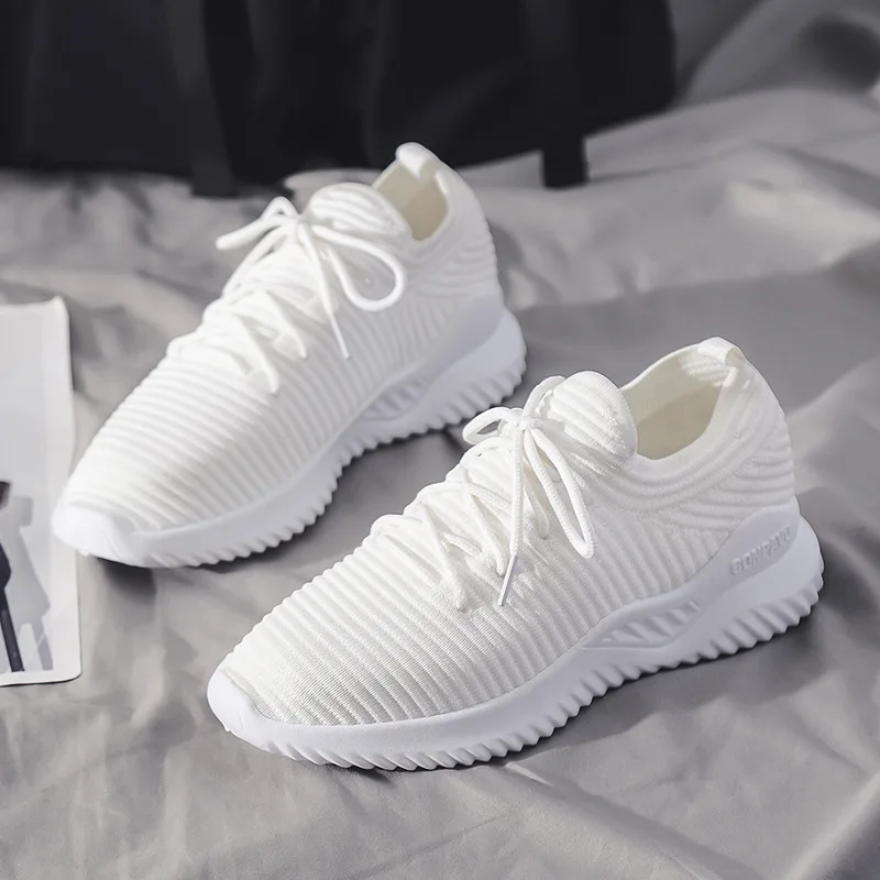 Light Breathable White Shoes Women Lace-Up Solid Flat Platform Sneakers Fashion Walking Stripe Sneakers Outdoor Footwear
Light Breathable White Shoes Women Lace-Up Solid Flat Platform Sneakers Fashion Walking Stripe Sneakers Outdoor Footwear