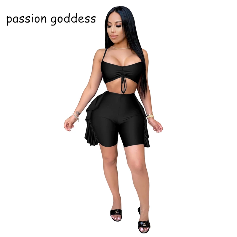 Casual Sport Suit Women Tracksuit 2 Piece Set Sexy Sleeveless Crop Top Edible Tree Fungus Shorts Two Piece Outfits Matching Sets
Casual Sport Suit Women Tracksuit 2 Piece Set Sexy Sleeveless Crop Top Edible Tree Fungus Shorts Two Piece Outfits Matching Sets