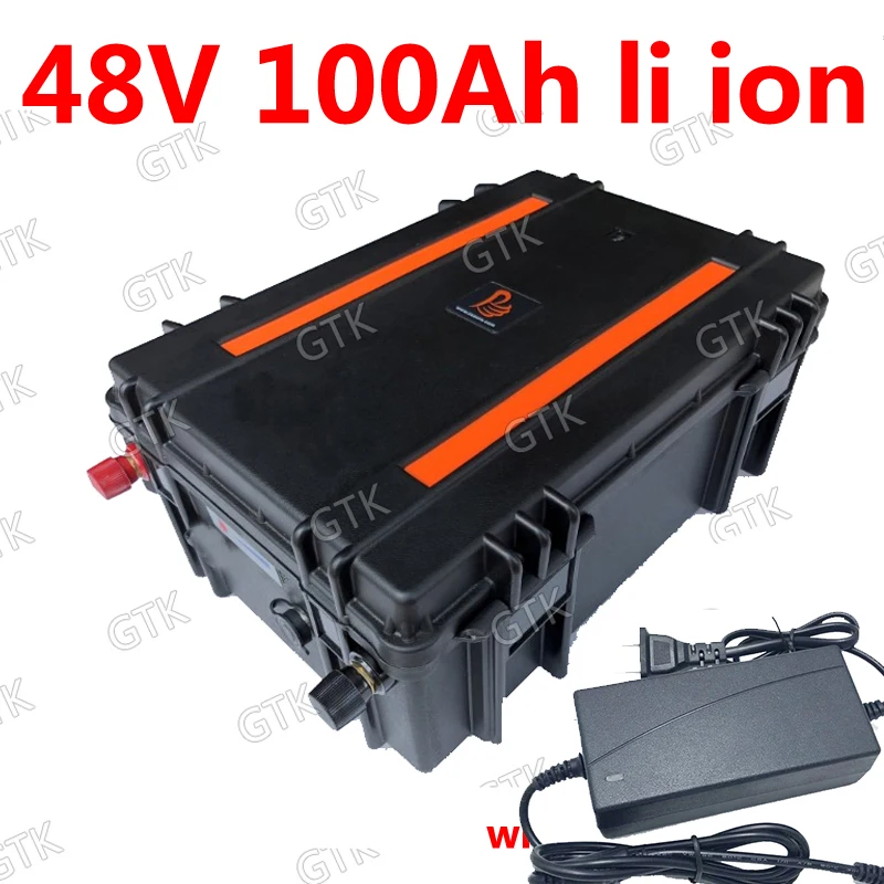Литиево ионный аккумулятор GTK 48 в 100 А · ч не В 200 литий BMS для скутера 4500 Вт