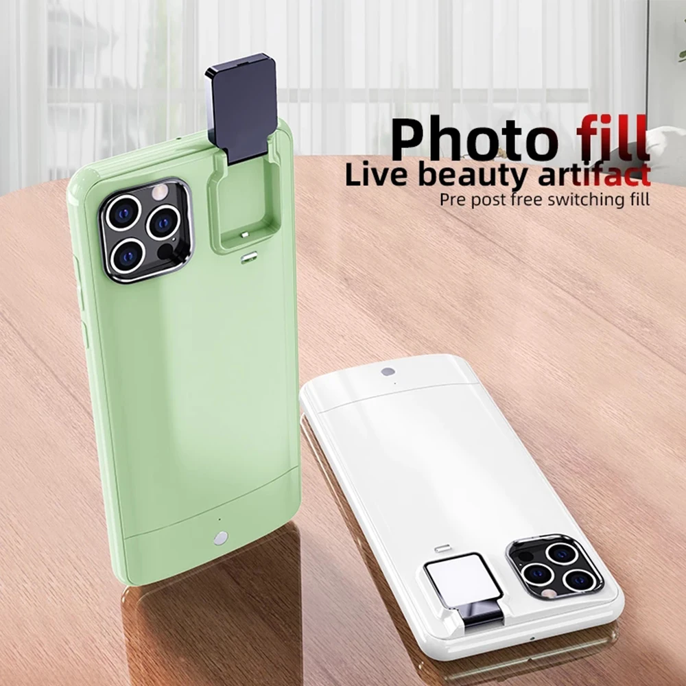 Чехол для телефона Smart Selfie Light, тонкий чехол для телефона из ТПУ со встроенным аккумулятором, чехол для телефона с подсветкой для iPhone 12/12 Pro
Чехол для телефона Smart Selfie Light, тонкий чехол для телефона из ТПУ со встроенным аккумулятором, чехол для телефона с подсветкой для iPhone 12/12 Pro