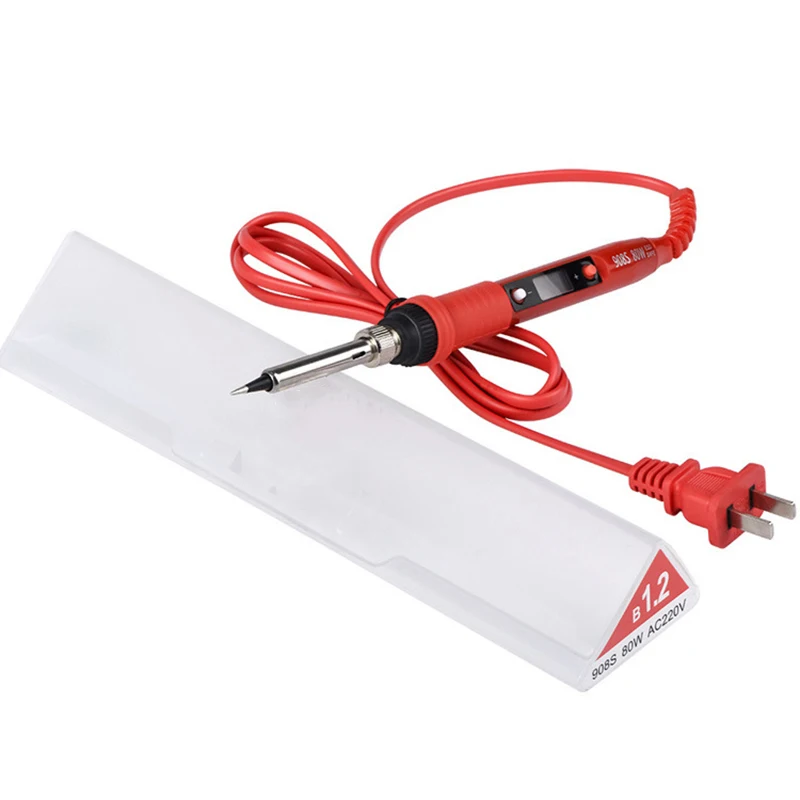 220V 80W Electric Soldering Iron 908S Adjustable Temperature Solder Iron With Quality Soldering Iron Tips And Kits
220V 80W Electric Soldering Iron 908S Adjustable Temperature Solder Iron With Quality Soldering Iron Tips And Kits