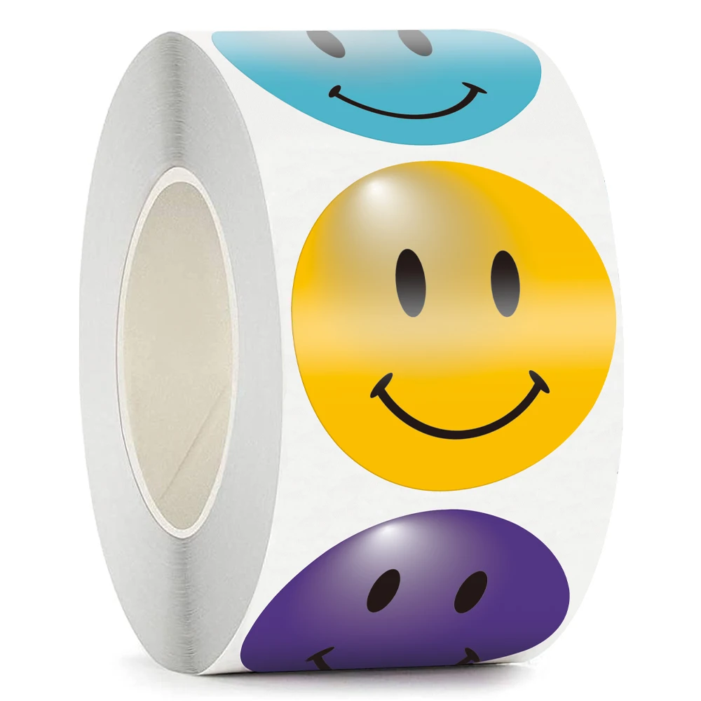 Colorful Smiley Face Sticker Roll for Student 100-500pcs 1.5 inch Handmade Adorable Labels Classroom Supplies for Reward Kids
Colorful Smiley Face Sticker Roll for Student 100-500pcs 1.5 inch Handmade Adorable Labels Classroom Supplies for Reward Kids