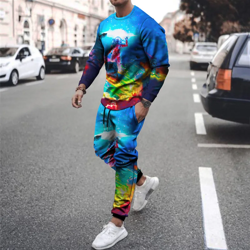 Night sky astronaut 3D printed Hoodie suit comfortable fashion two piece men's sportswear hip hop Street men's clothing
Night sky astronaut 3D printed Hoodie suit comfortable fashion two piece men's sportswear hip hop Street men's clothing