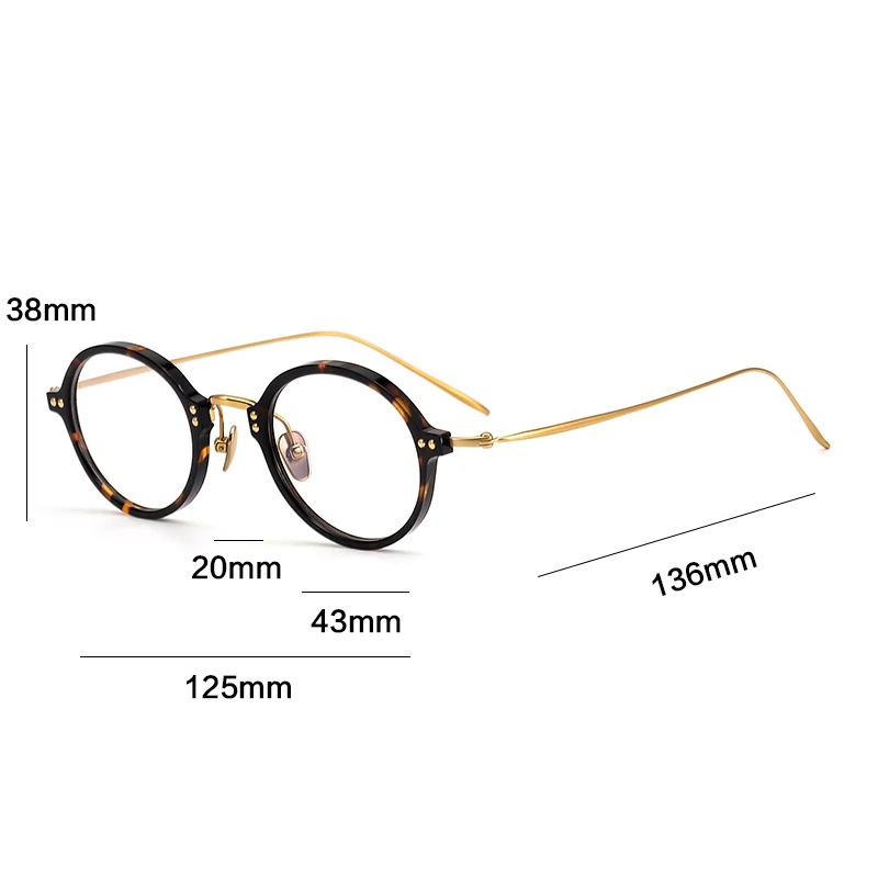 Vintage Titanium Small Glasses Frame Men Women Round Luxury Brand Prescription Myopia Optical Acetate Eyeglasses Frame Eyewear
Vintage Titanium Small Glasses Frame Men Women Round Luxury Brand Prescription Myopia Optical Acetate Eyeglasses Frame Eyewear