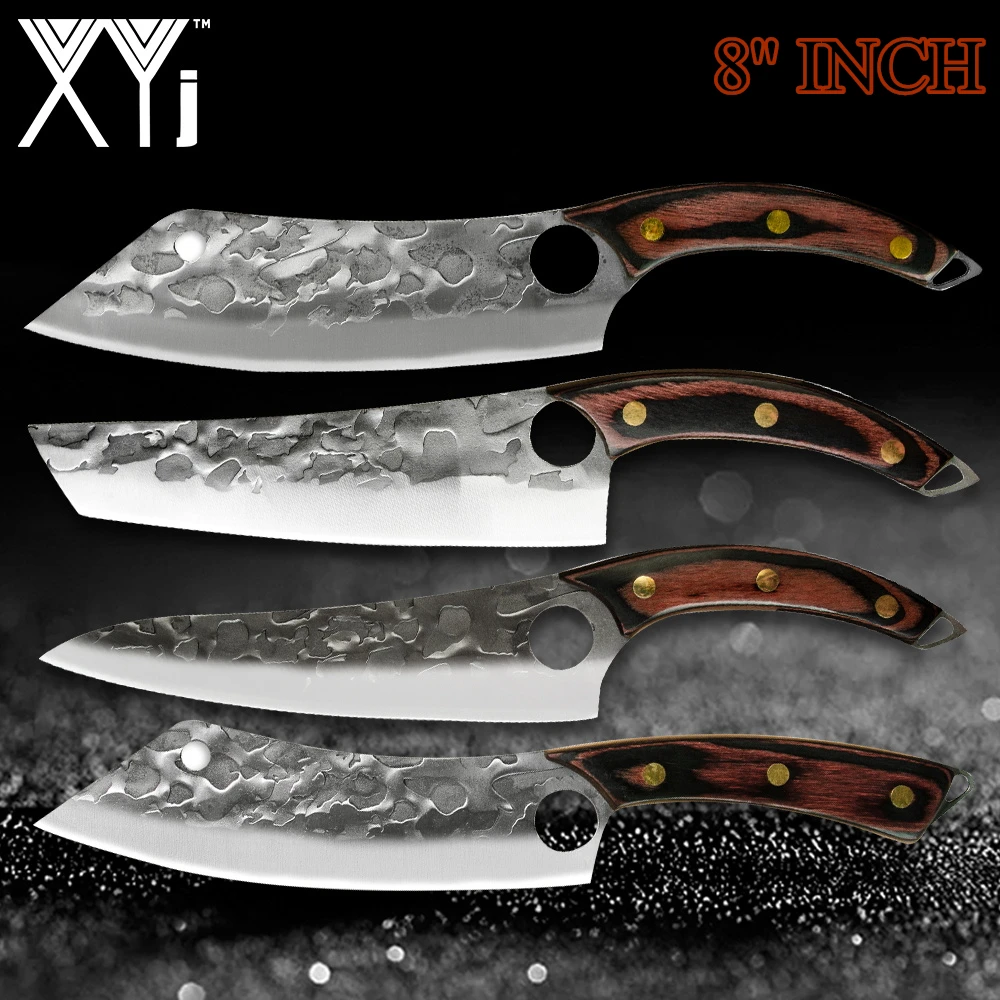XYj 8'' INCH Chef Kitchen Stainless Steel Slicing Chopper Wood Handle Cooking High Carbon Forged Curving Cooking Accessory
XYj 8'' INCH Chef Kitchen Stainless Steel Slicing Chopper Wood Handle Cooking High Carbon Forged Curving Cooking Accessory