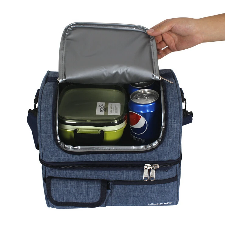 Insulated Soft Sided Cooler Bag Double lunch box bag waterproof EVA lunch utdoor Travel Hiking Beach Picnic BBQ Party
Insulated Soft Sided Cooler Bag Double lunch box bag waterproof EVA lunch utdoor Travel Hiking Beach Picnic BBQ Party