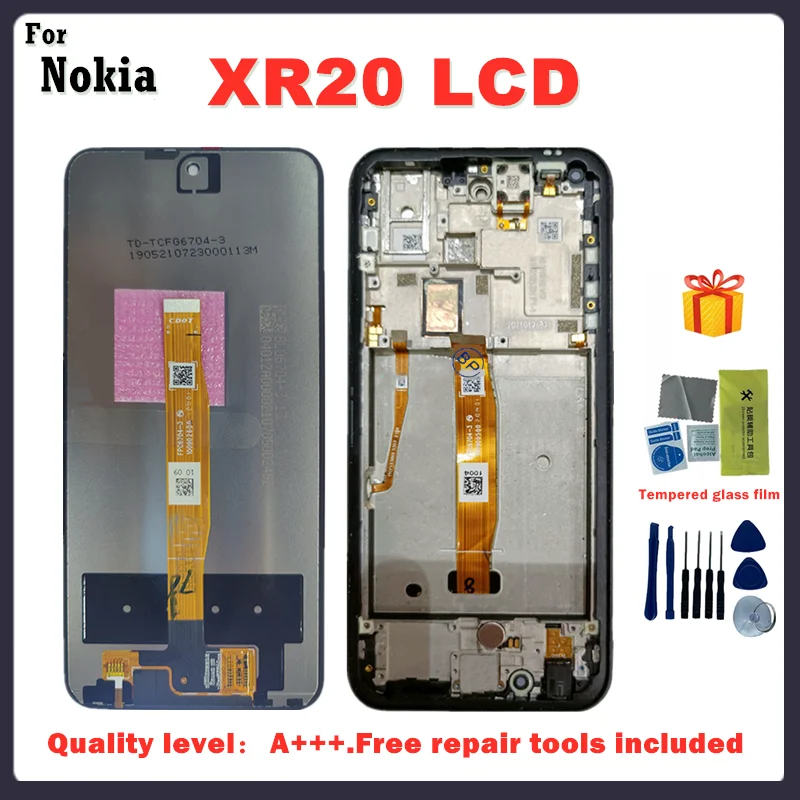 6,67 "Оригинальный ЖК-дисплей с рамкой для Nokia XR20 TA-1368 AT-1362, сенсорный экран с дигитайзером в сборе для Nokia XR20, ЖК-дисплей
6,67 "Оригинальный ЖК-дисплей с рамкой для Nokia XR20 TA-1368 AT-1362, сенсорный экран с дигитайзером в сборе для Nokia XR20, ЖК-дисплей