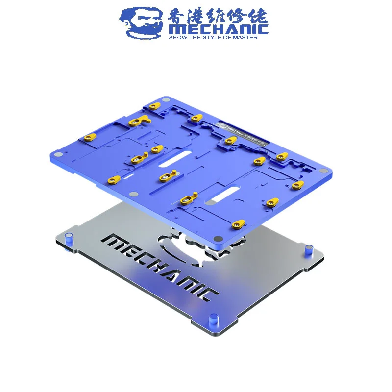 MECHANIC MR12 Max 18 in 1 Motherboard Maintenance Fixture For iPhone 6-12 Pro Max BGA Reballing Stencil Fixed Clamping Repair
MECHANIC MR12 Max 18 in 1 Motherboard Maintenance Fixture For iPhone 6-12 Pro Max BGA Reballing Stencil Fixed Clamping Repair