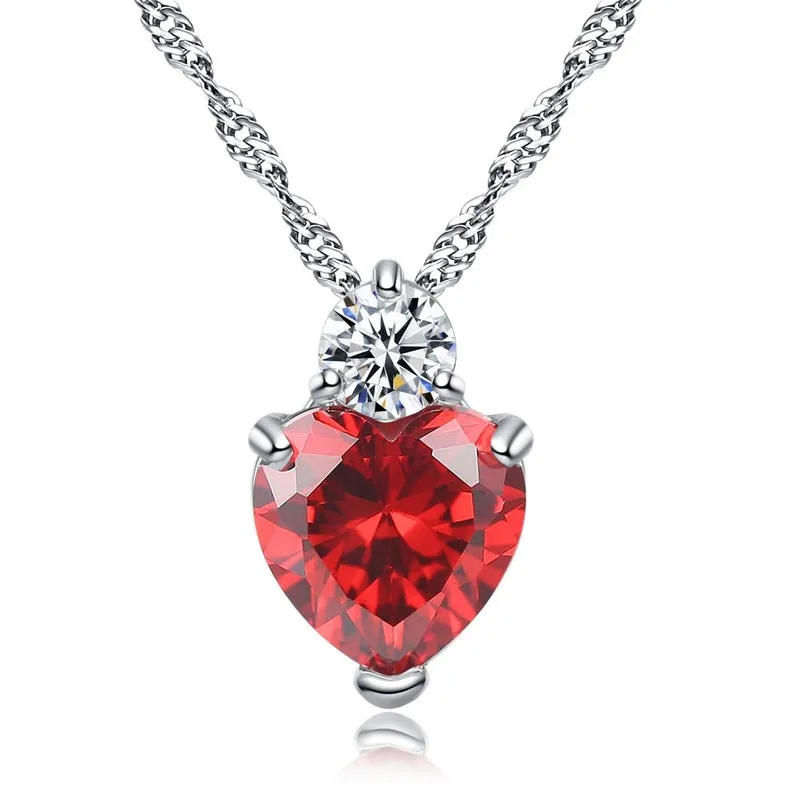 IHUES Popular Red/Purple/Transparent Creative Zircon Heart Pendant Necklace Chains Necklaces Jewelry Birthday Gift For Women
IHUES Popular Red/Purple/Transparent Creative Zircon Heart Pendant Necklace Chains Necklaces Jewelry Birthday Gift For Women