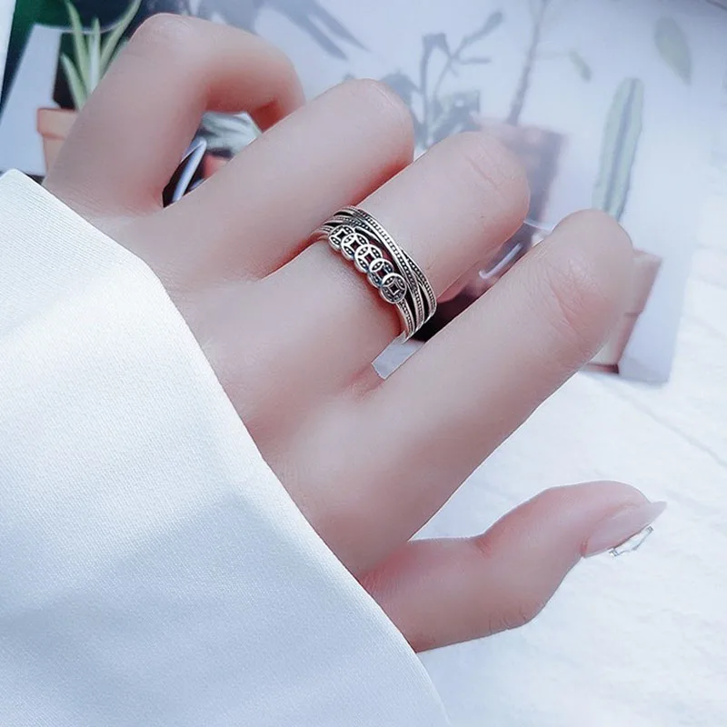 2021 Punk Finger Rings Minimalist Lucky Coin Silver Color Geometric Metal Rings for Women Girls Party Jewelry Gifts Femme Ring
2021 Punk Finger Rings Minimalist Lucky Coin Silver Color Geometric Metal Rings for Women Girls Party Jewelry Gifts Femme Ring