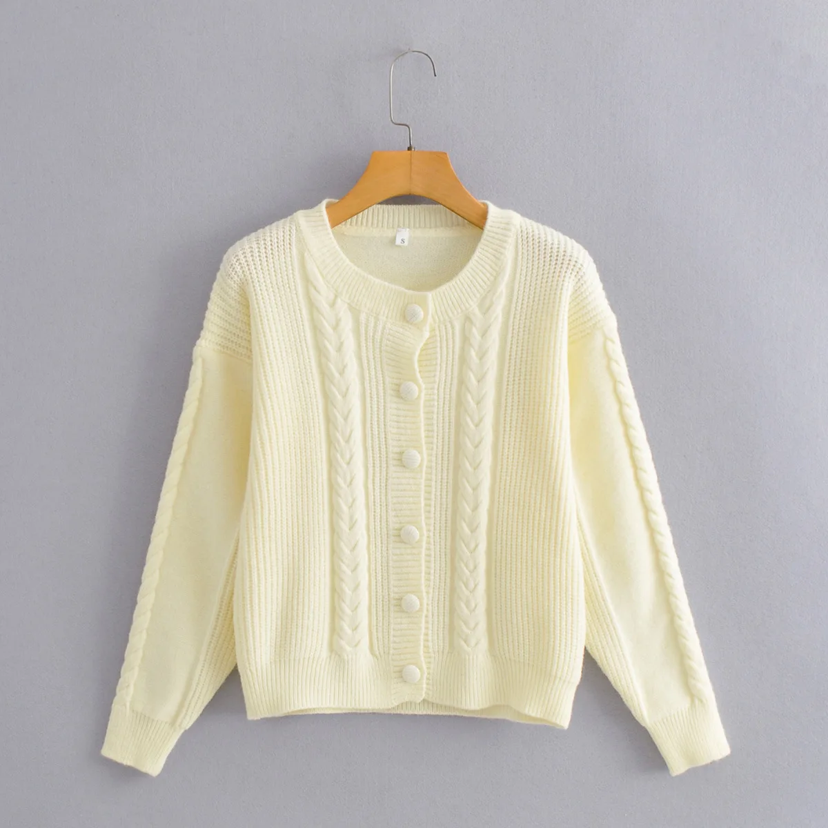 Autumn Women Sweater Thick Warm Knitted Cardigan Round Neck Knittwear Solid Color Spring Fashion Casual Female Sweater C2813
Autumn Women Sweater Thick Warm Knitted Cardigan Round Neck Knittwear Solid Color Spring Fashion Casual Female Sweater C2813