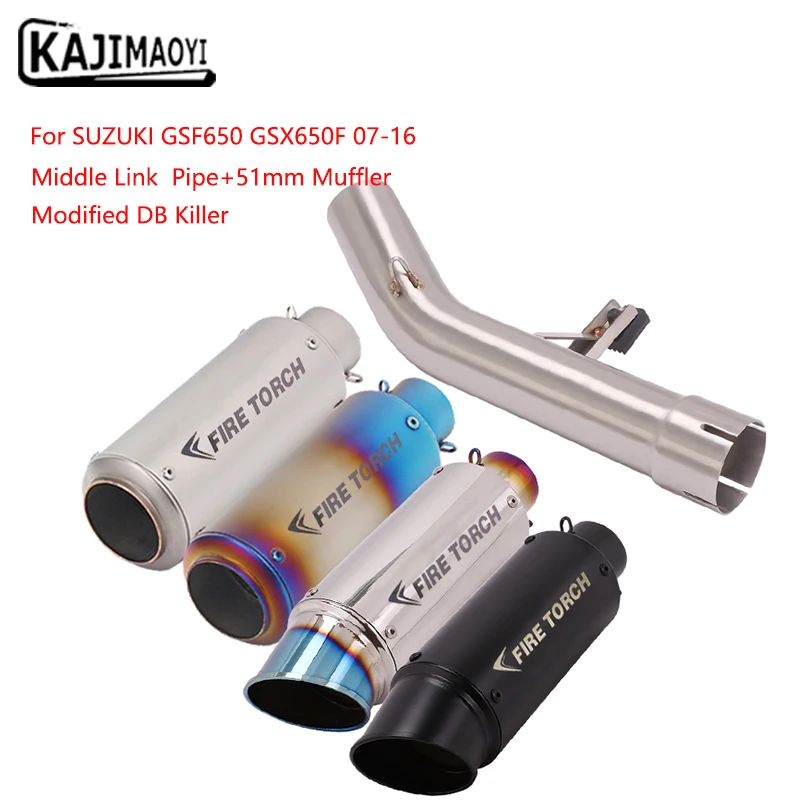 Motorcycle Exhaust Middle Link Pipe Connecting 51mm Muffler Slip Modified For SUZUKI GSF650 GSX650F 07-16
Motorcycle Exhaust Middle Link Pipe Connecting 51mm Muffler Slip Modified For SUZUKI GSF650 GSX650F 07-16