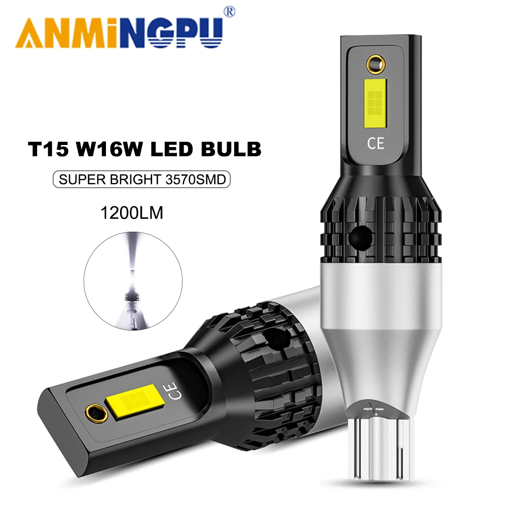 ANMINGPU 1x сигнальная лампа T15 W16W Led Canbus 3570SMD 10 Вт Супер яркие светодиодные лампы 912 921