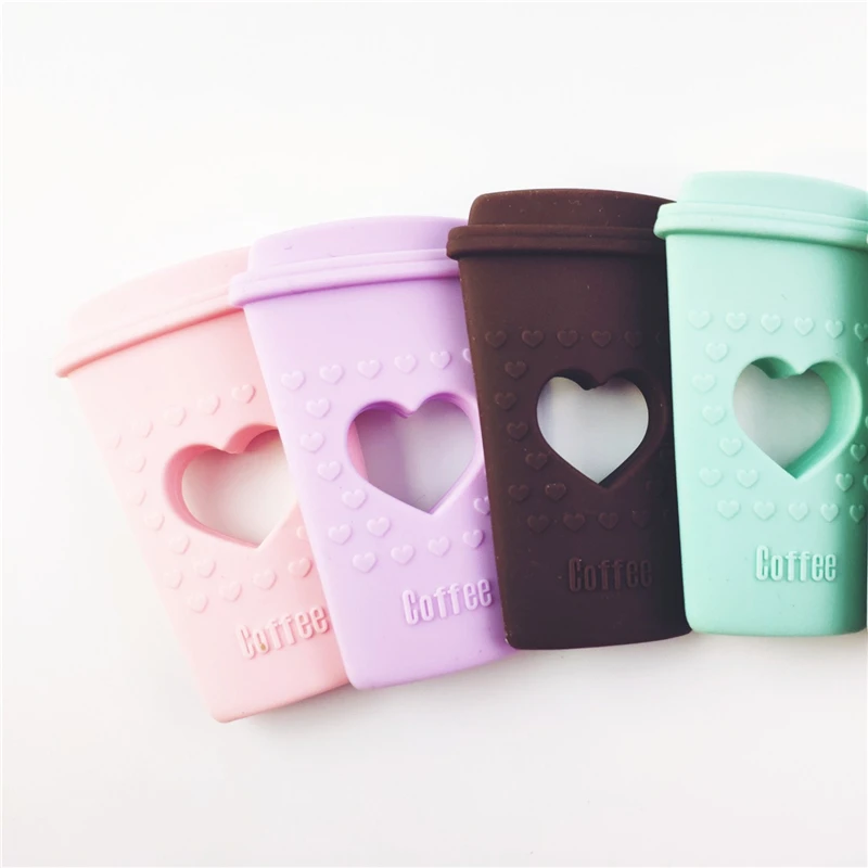 Coffee Cup Silicone Beads Pendant Teether Necklace Teething Chewing Cute Baby Toy Chewable Jewelry Pacifier Clip Holder
Coffee Cup Silicone Beads Pendant Teether Necklace Teething Chewing Cute Baby Toy Chewable Jewelry Pacifier Clip Holder