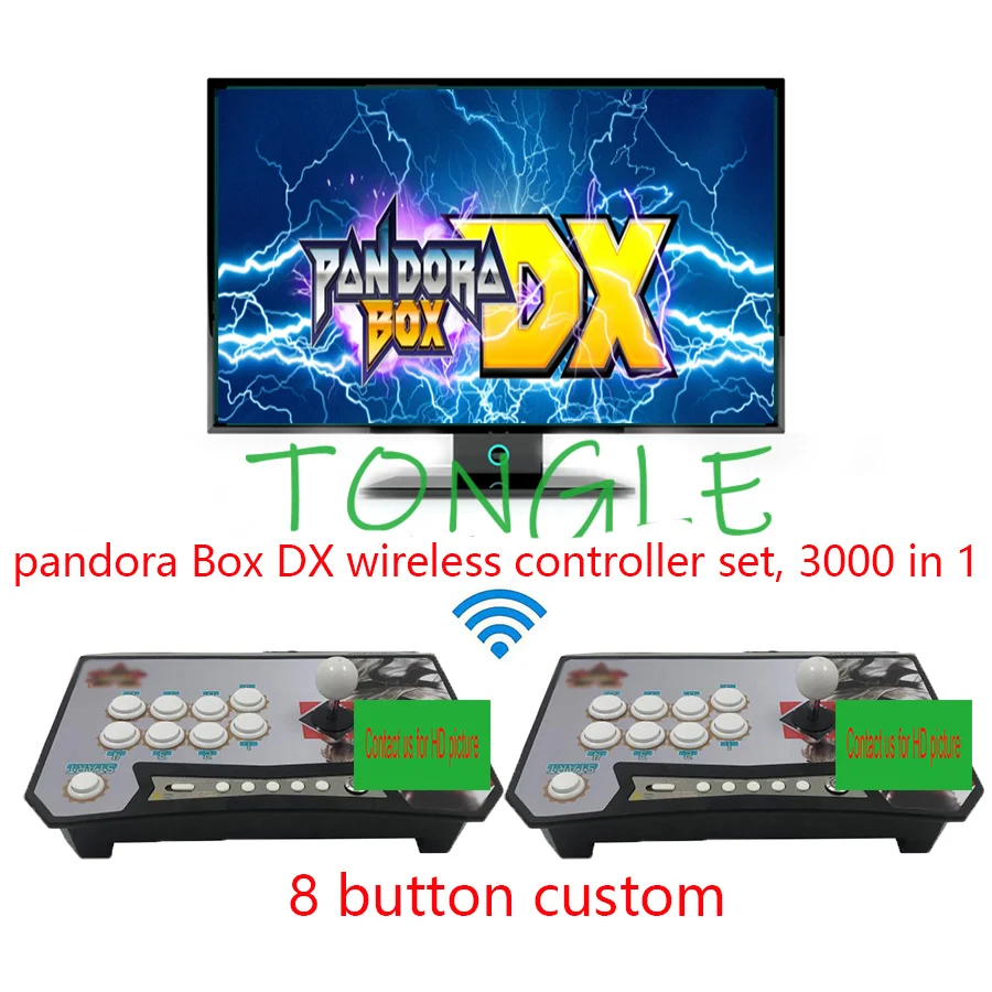 2020 Pandora Box DX 8 кнопочный пользовательский 3000 в 1 2 игрока имеет 3P 4P игра для экономии