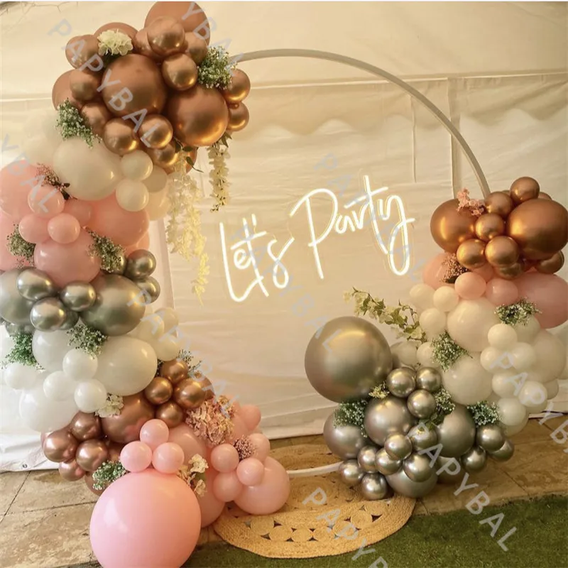 152Pcs Pink White Round Arch Garland Balloons Kit Chrome Rose Gold Wedding Balloon Set Birthday Party Decor Baby Shower Globos
152Pcs Pink White Round Arch Garland Balloons Kit Chrome Rose Gold Wedding Balloon Set Birthday Party Decor Baby Shower Globos