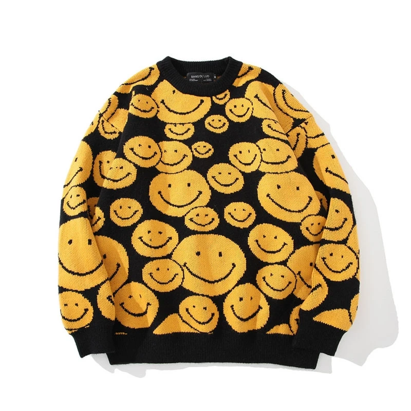 Men's large sweater, cartoon top, casual wear, hip-hop style, Harajuku, autumn and winter, 2021
Men's large sweater, cartoon top, casual wear, hip-hop style, Harajuku, autumn and winter, 2021