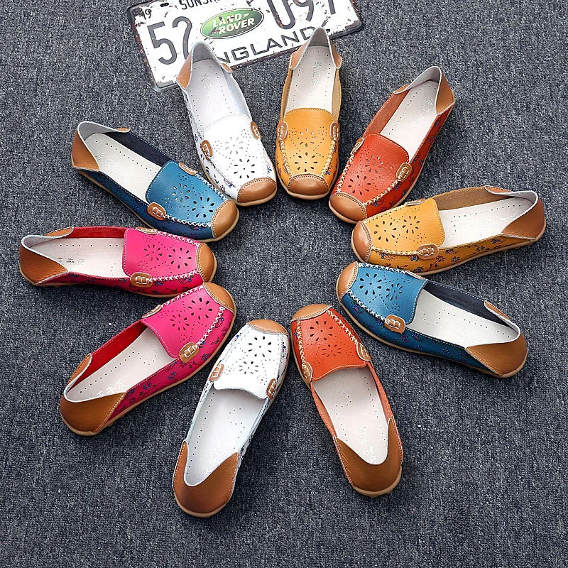 Fashion Breathing 5 Colour Women's Round Toe Cut Out Summer Footwear with Flowers Print for Female Nurse Teacher Job Walk Drive
Fashion Breathing 5 Colour Women's Round Toe Cut Out Summer Footwear with Flowers Print for Female Nurse Teacher Job Walk Drive