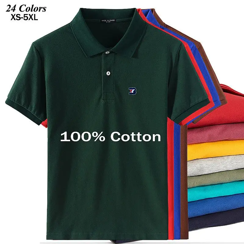 100% Cotton High Quality New-Design Summer Mens Polos Shirts Casual Short Sleeve Polos Homme Fashion Clothing Lapel Tops XS-5XL
100% Cotton High Quality New-Design Summer Mens Polos Shirts Casual Short Sleeve Polos Homme Fashion Clothing Lapel Tops XS-5XL